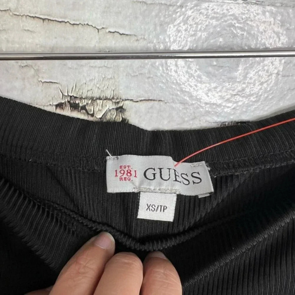 Guess midi black stretchy sheath  skirt size xs - Picture 4 of 7